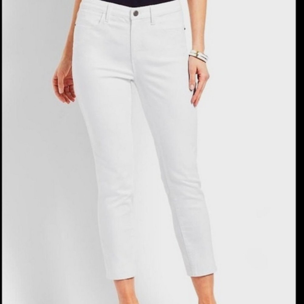 Talbots Flawless White High-Waist Jegging Crop 12P